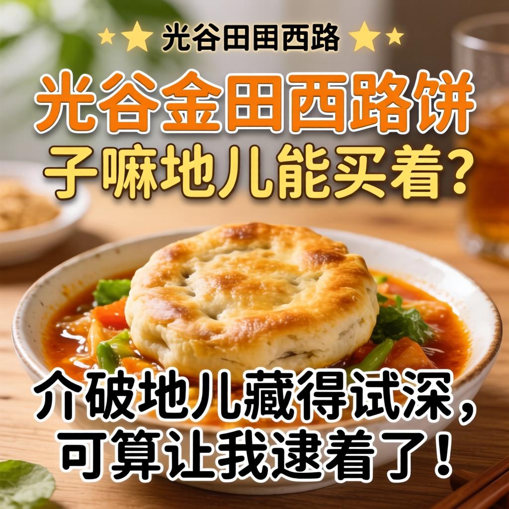 光谷金田西路饼子嘛地儿能买着？？？？？介破地儿藏得忒深，，，可算让我逮着了！