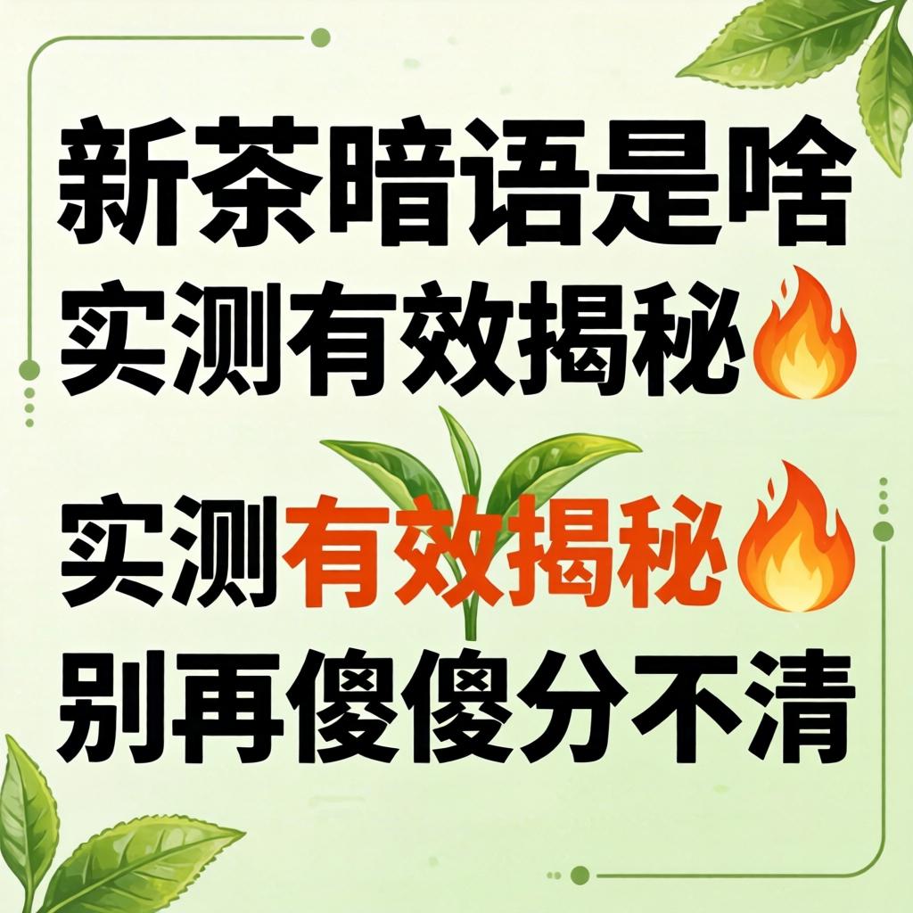 新茶的隐语是啥意思 实测有效揭秘 ? 别再傻傻分不清