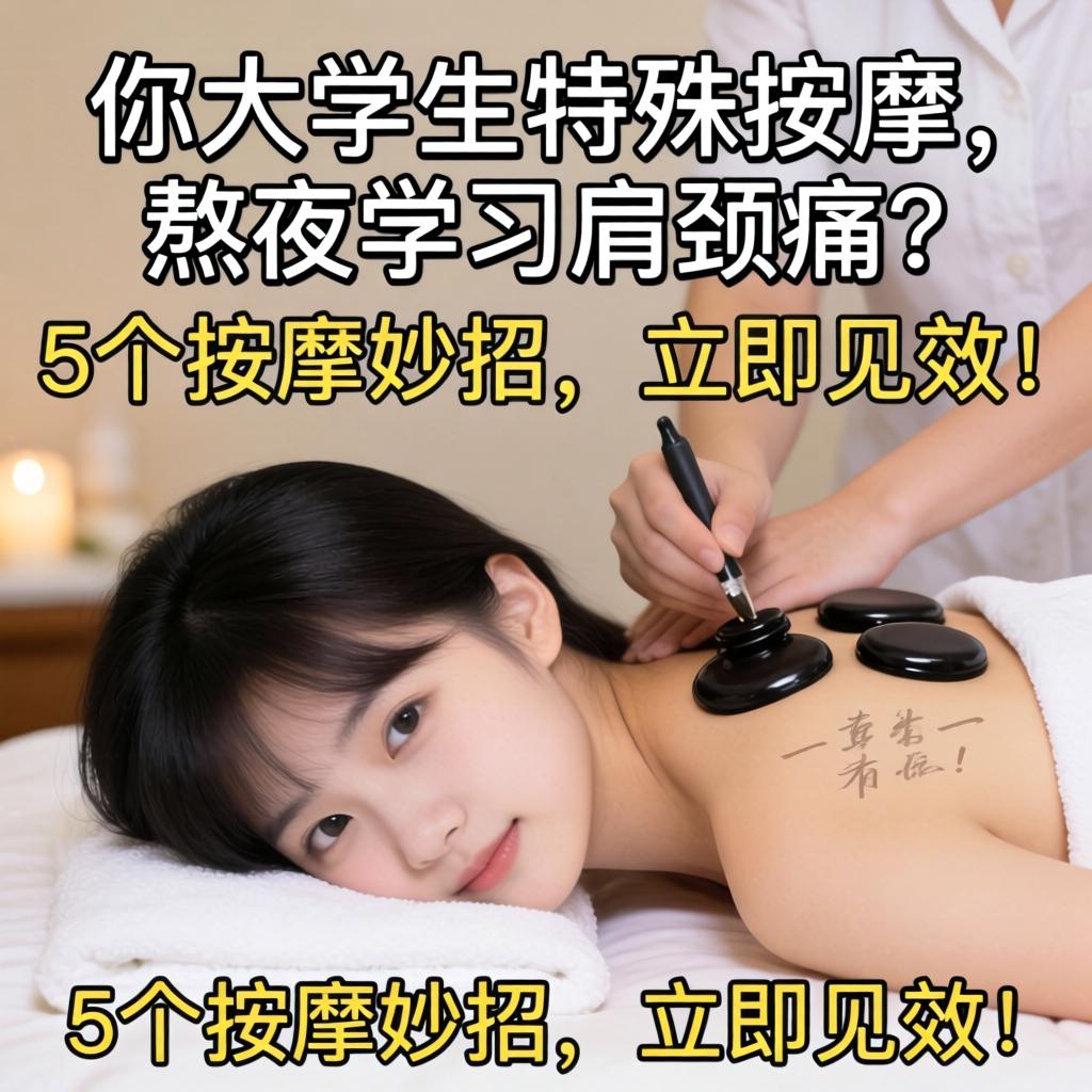 你大学生的特殊按摩，熬夜学习肩颈痛？5个按摩妙招，立马见效！