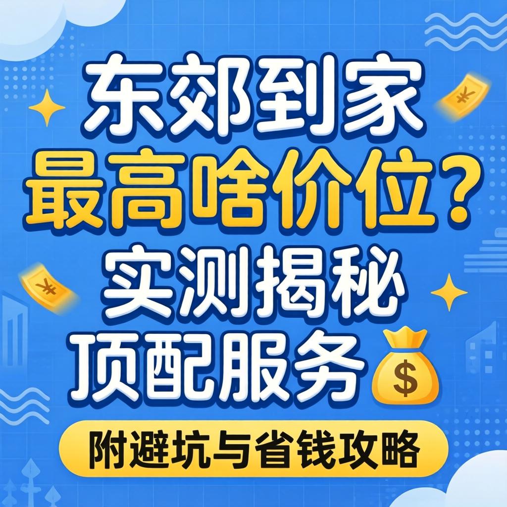 东郊到家最高啥价位?实测揭秘顶配服务?附避坑与省钱攻略