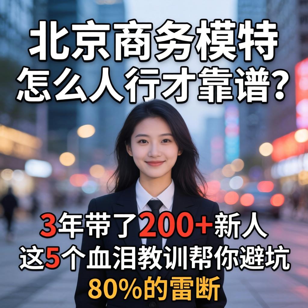 北京商务模特，怎么入行才靠谱？3年带了200+新人，这5个血泪教训帮你避坑80%的雷