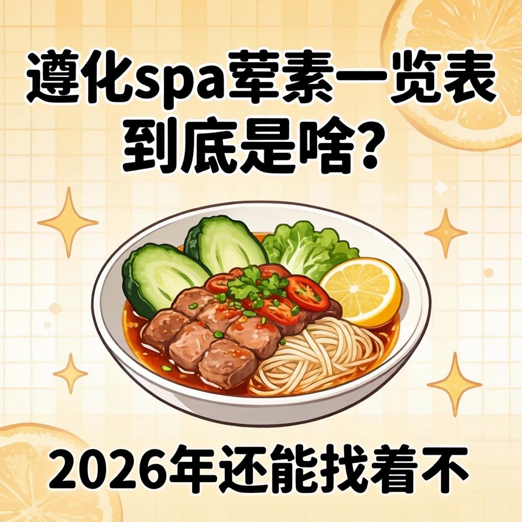 遵化spa荤素一览表到底是啥？2026年还能找着不？