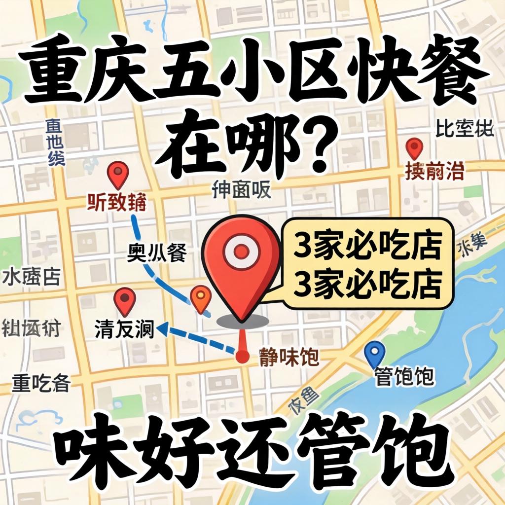 重庆五小区快餐在哪？地图标注3家必吃店，味好还管饱