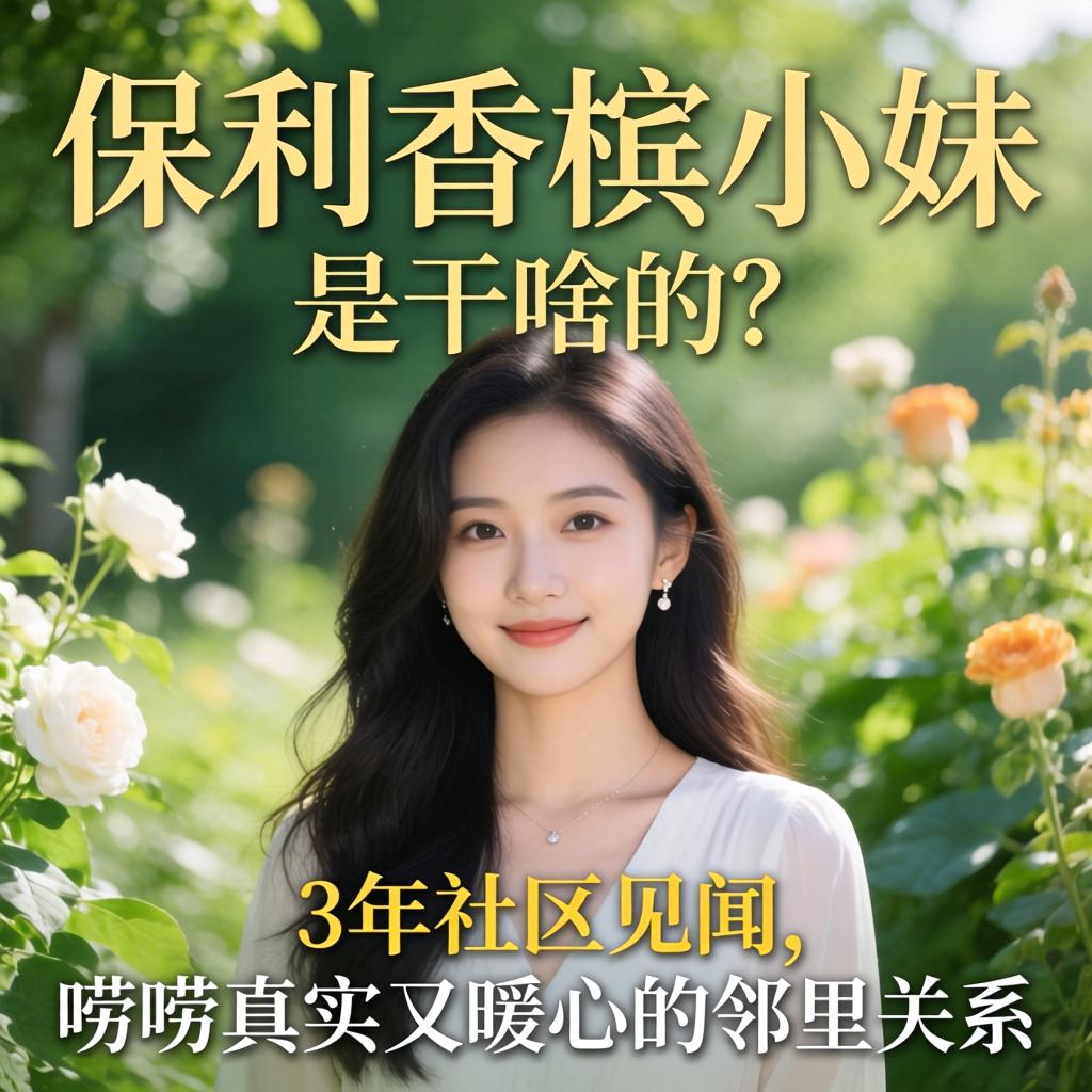 保利香槟小妹，是干啥的？3年社区见闻，唠唠真实又暖心的邻里关系