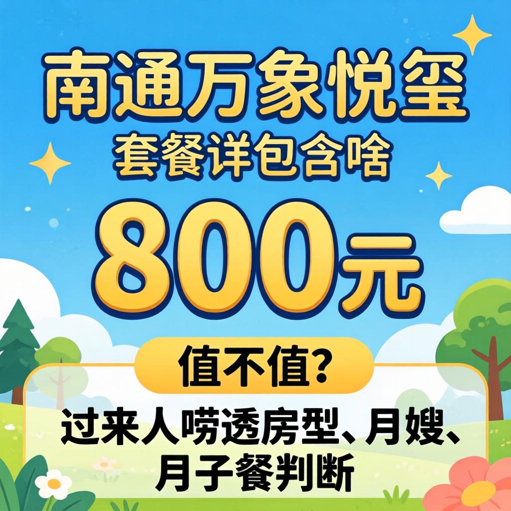 周口万象悦玺800元套餐详情蕴含啥？值不值？过来人唠透房型、月嫂和月子餐