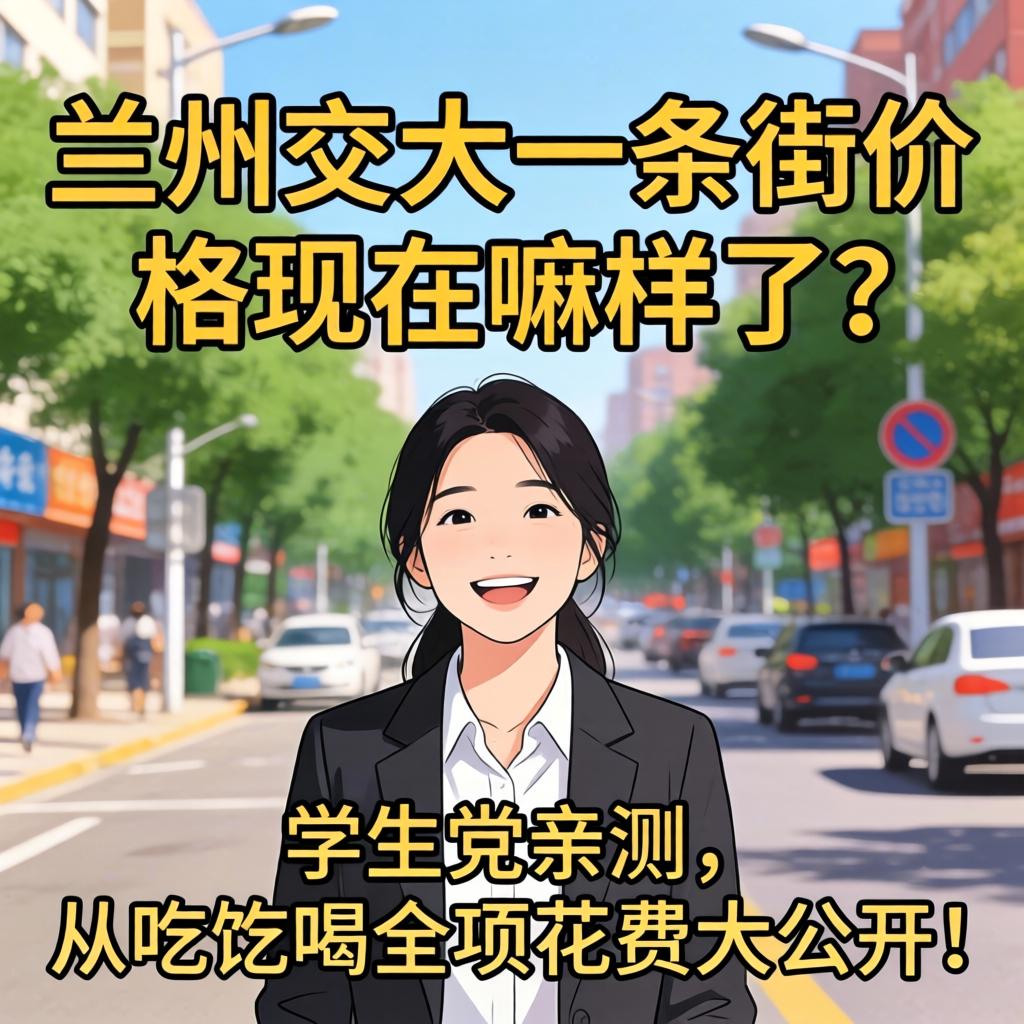 兰州交大一条街价值此刻嘛样了？学生党亲测，从吃到喝全项破费大公开！