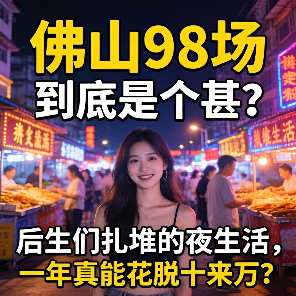 佛山98场,到底是个甚?后生们扎堆的夜生活,一年真能花脱十来万?