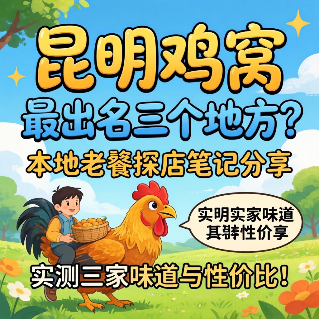 昆明鸡窝最出名三个地方？本地老饕探店笔记分享，实测三家味道与性价比！