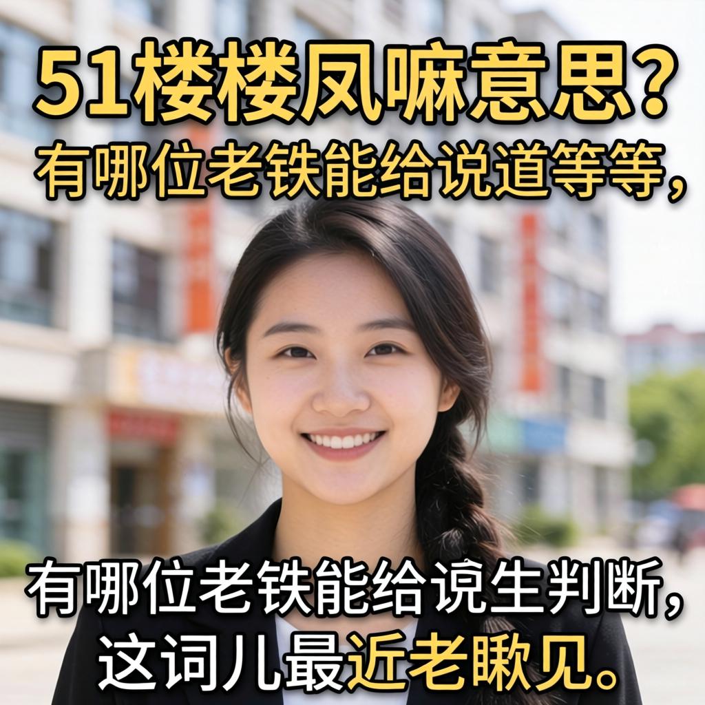 51楼楼凤嘛意思？有哪位老铁能给说路说路，这词儿最近老瞅见