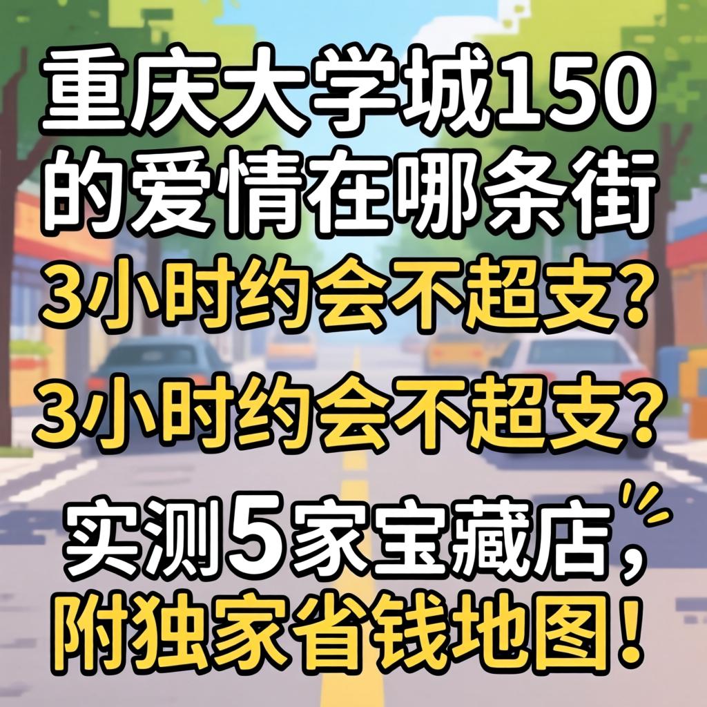 重庆大学城150的爱情在哪条街，3小时约会不超支？实测5家宝藏店，附独家省钱地图！