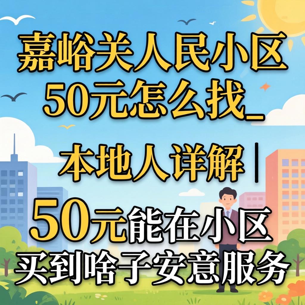嘉峪关人民小区50元怎么找_本地人详解｜50元能在小区买到啥子安逸服务