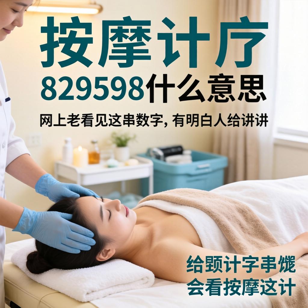 按摩店929598什么意思?网上老看见这串数字,有明白人给讲讲吗?