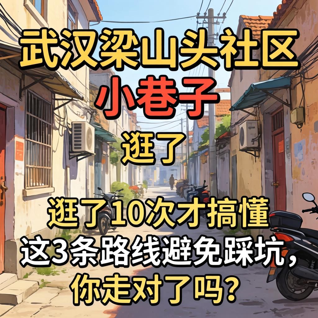 武汉梁山头社区小巷子,逛了10次才搞懂:这3条路线避免踩坑,你走对了吗?