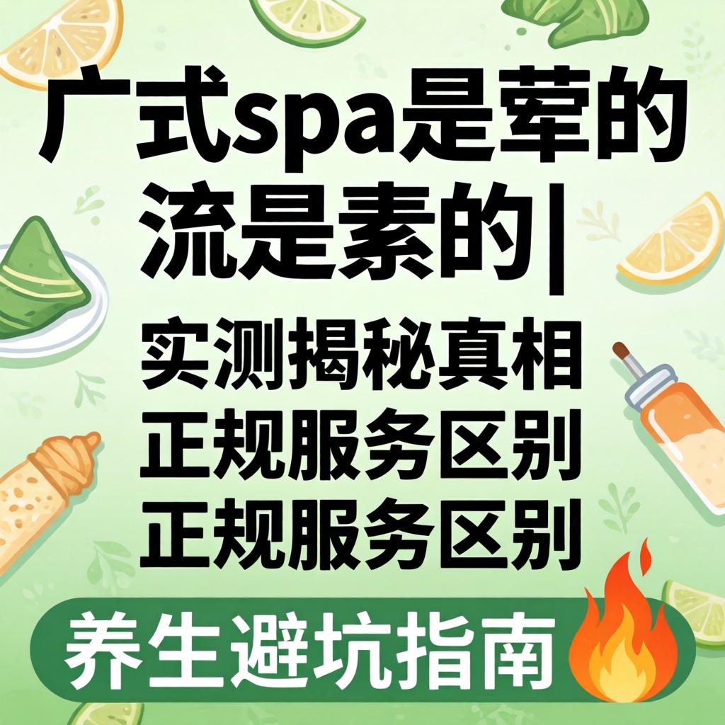 广式spa是荤的还是素的|实测揭秘真相与正规服务区别，养生避坑指南?