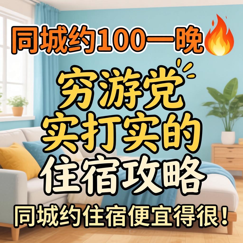 同城约100一晚?穷游党实打实的住宿攻略，同城约住宿便宜得很！