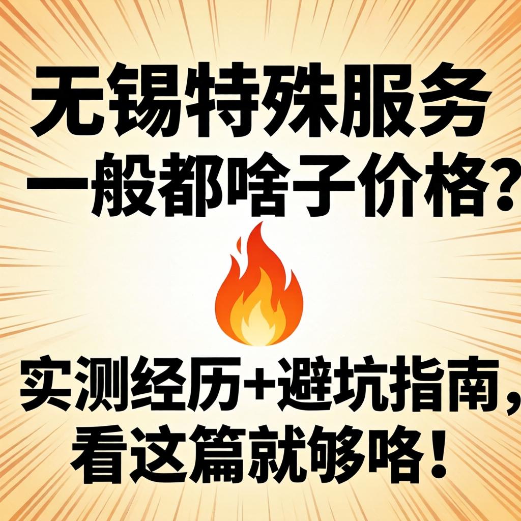 无锡特殊服务一般都啥子价格？?实测经历+避坑指南，看这篇就够咯！