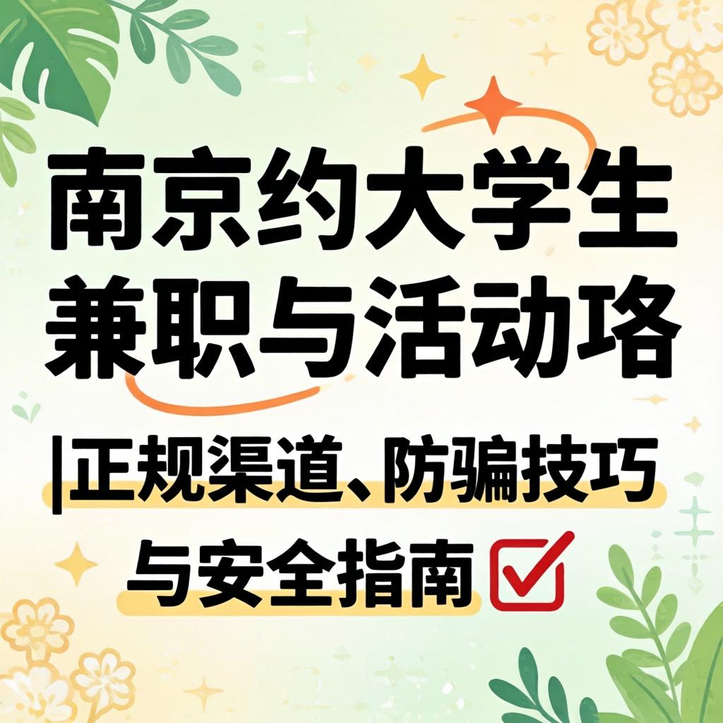 南京约大学生兼职与活动全攻略|正规渠道、防骗技巧与安全指南?
