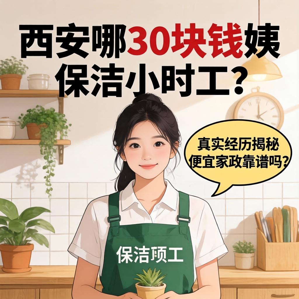 西安哪有30块钱姨,保洁小时工?真实经历揭秘便宜家政靠谱吗?