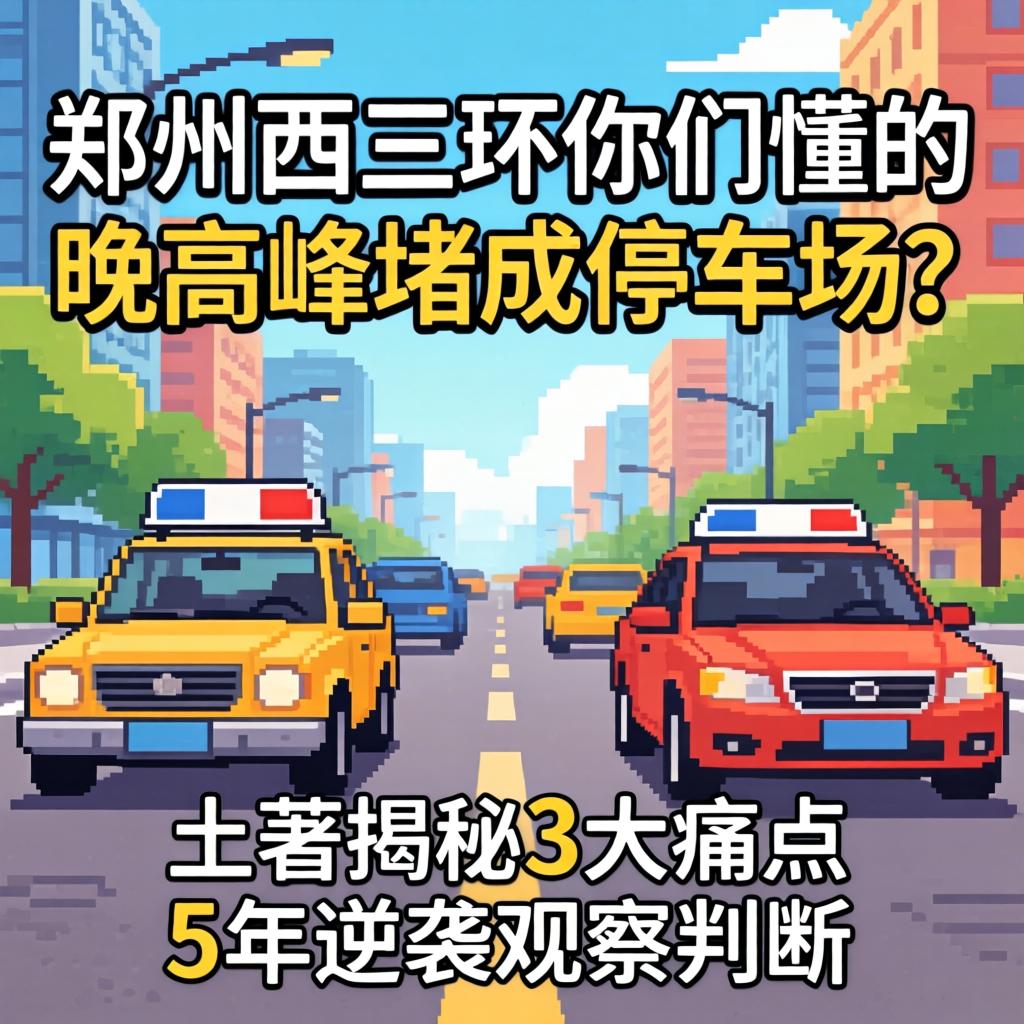 郑州西三环你们懂的,晚高峰堵成停车场?土著揭秘3大痛点与5年逆袭观察