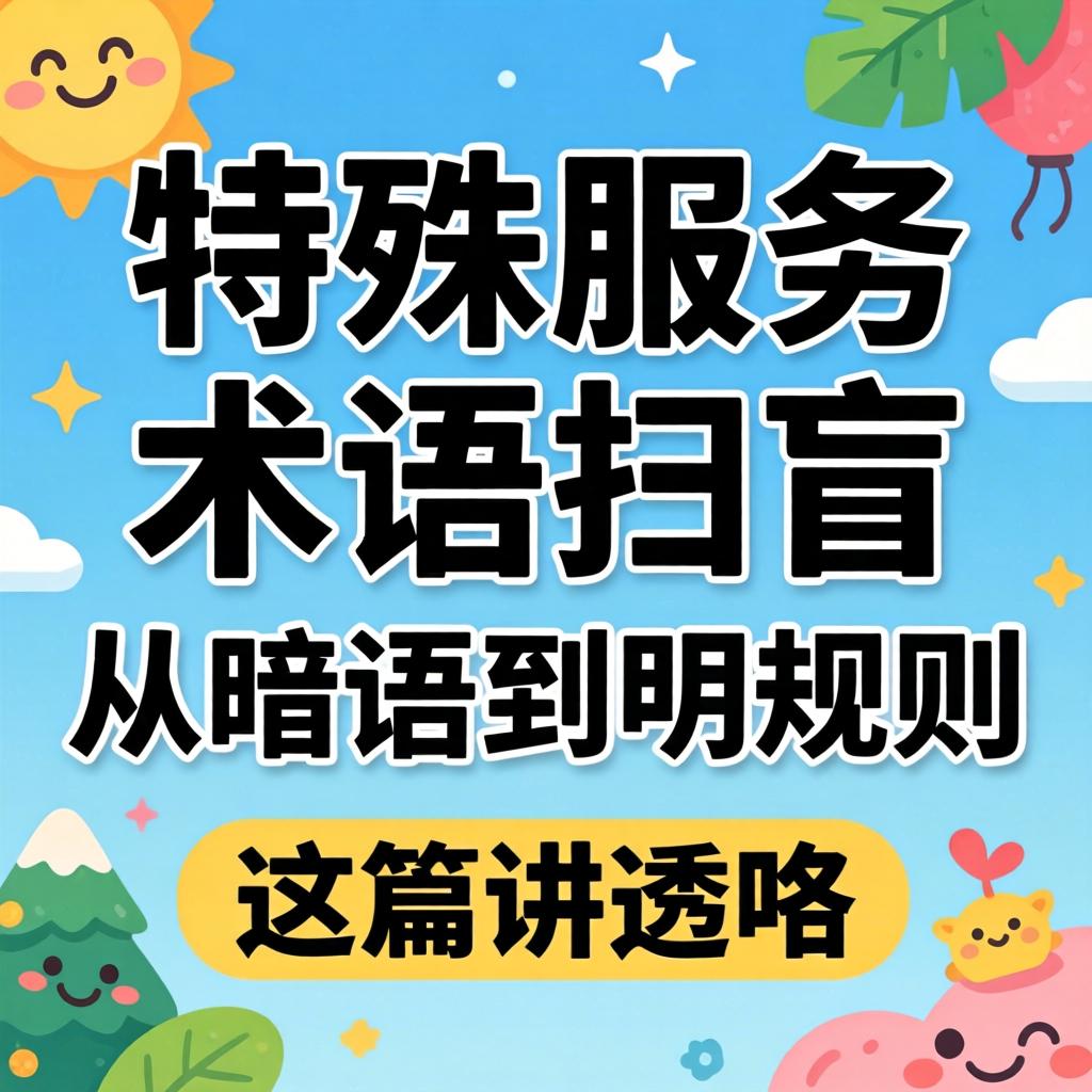 特殊服务术语扫盲_从隐语到明规定，这篇讲透咯