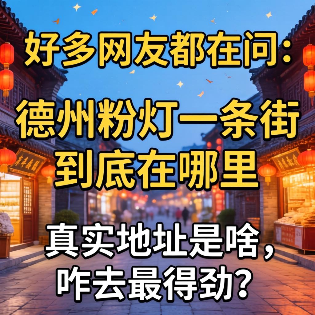 好多网友都在问：德州粉灯一条街到底在哪，真实地址是啥，咋去最得劲？