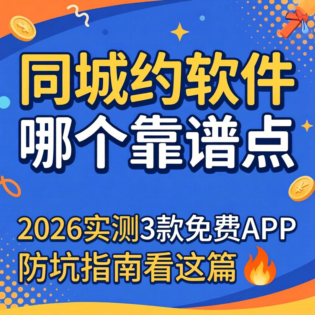 同城约的软件哪个靠谱点？2026实测3款免费App，防坑指南看这篇?