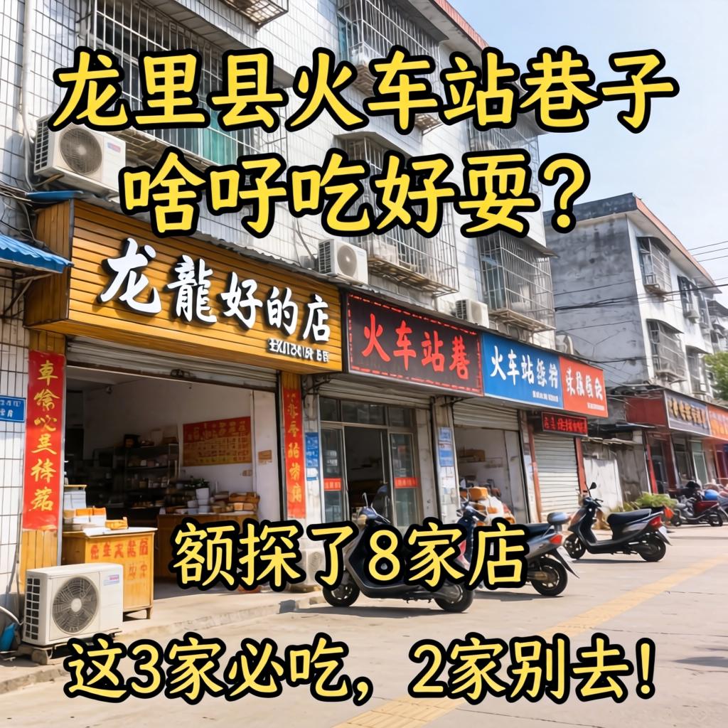 龙里县火车站巷子有啥好吃好耍的?额探了8家店,这3家必吃,2家别去!
