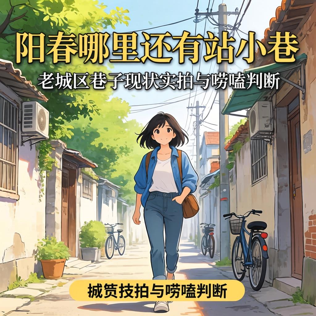 阳春哪里还有站小巷的，老城区巷子现状实拍与唠嗑