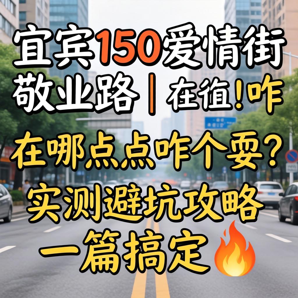 宜宾150爱情街敬业路 | 在哪点儿咋个耍？实测避坑攻略一篇搞定?