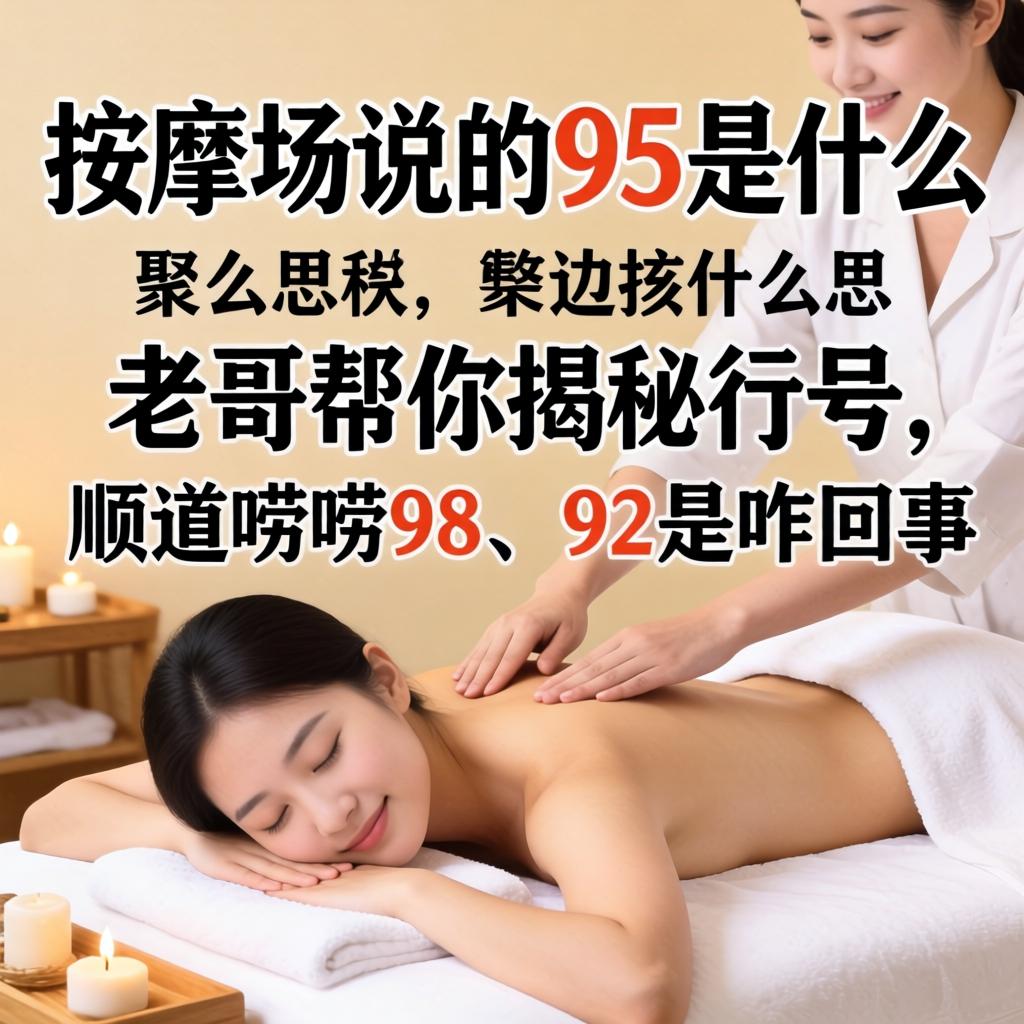 按摩场说的95是什么意思？老哥帮你揭秘行话，顺道唠唠98、92是咋回事