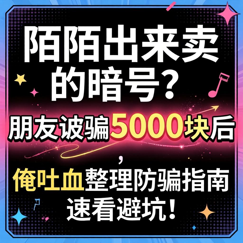 陌陌出来卖的记号？伴侣被骗5000块后，俺吐血整顿防骗指南，速看避坑！