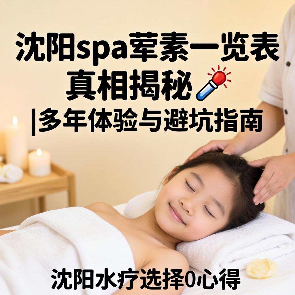沈阳spa荤素一览表真相揭秘?|多年体验与避坑指南，沈阳水疗选择心得