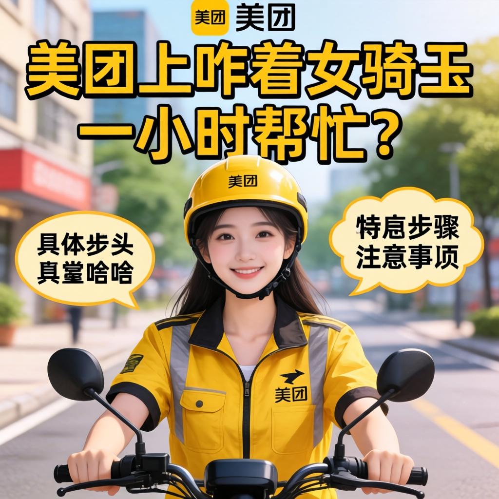 在美团上咋着女骑手一小时资助？？？？？详细办法与注重事项是啥？？？？？