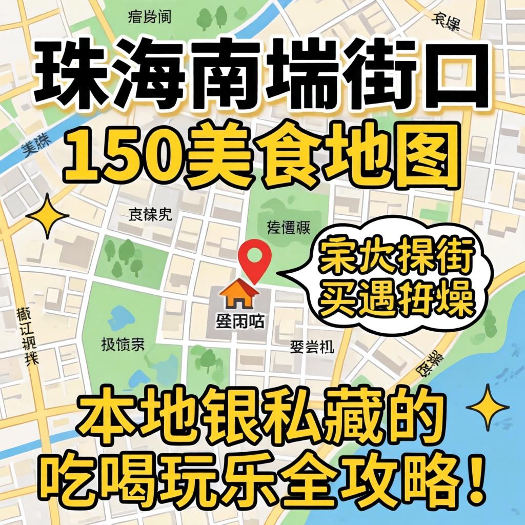 珠海南屏街口150美食地图：本地银私藏的吃喝玩乐全攻略！