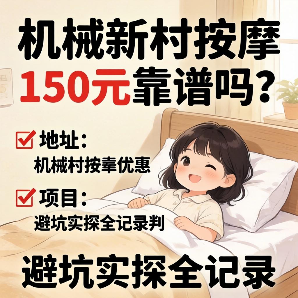 机械新村推拿150元靠谱吗？地址、项目、避坑实探全纪录