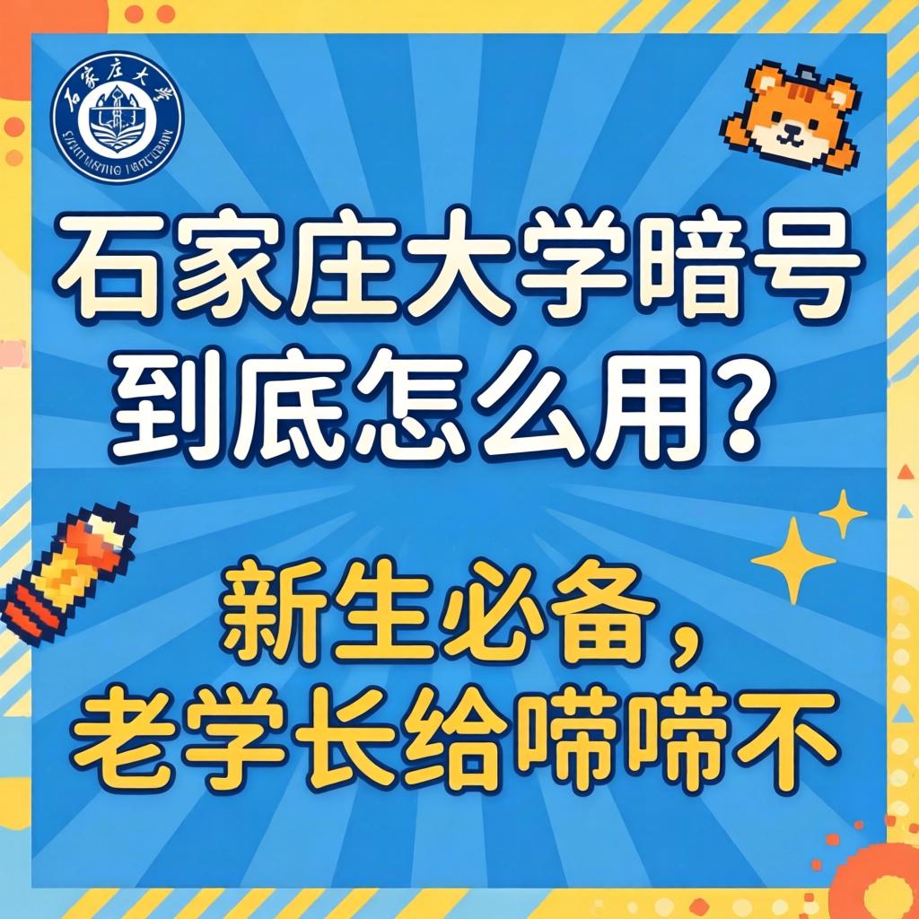石家庄大学暗号到底怎么用？新生必备，老学长给唠唠不？