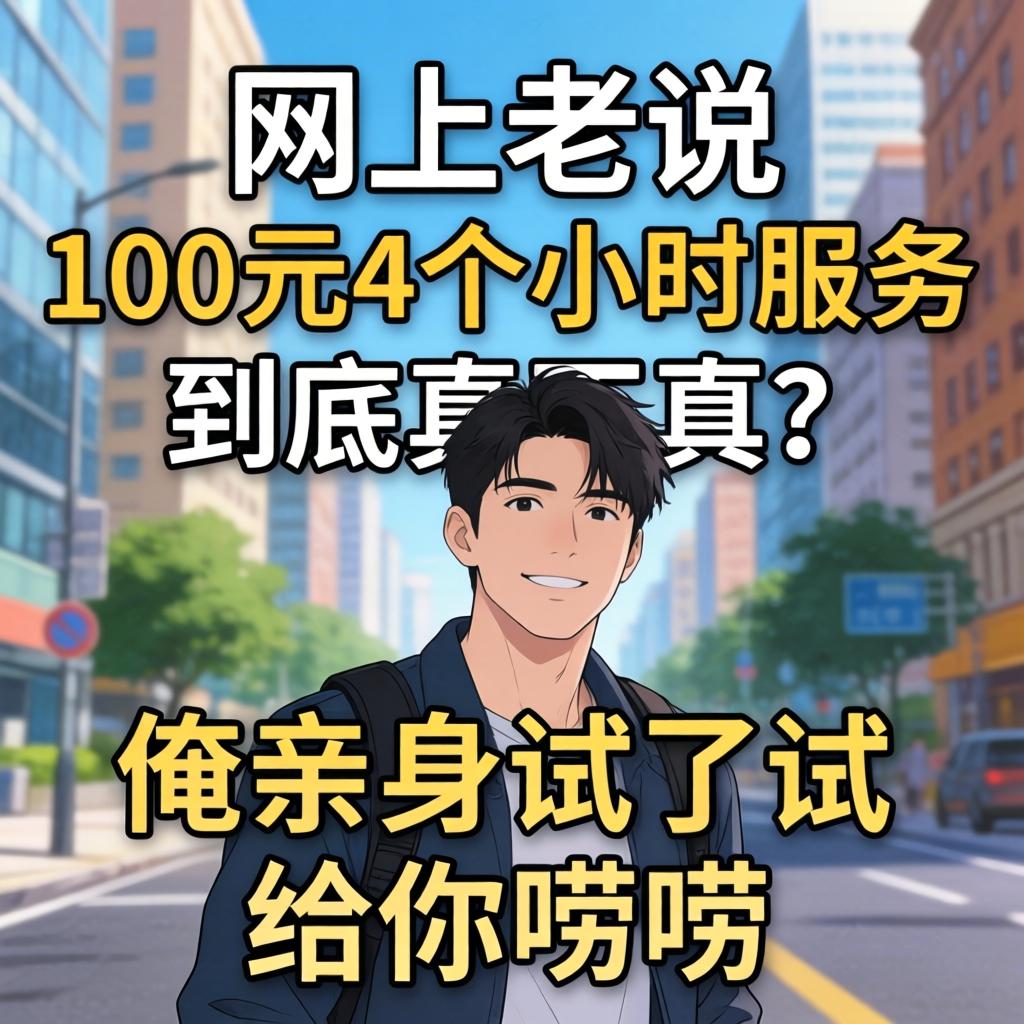 网上老说的“100元4个幼时服务”到底真不真？俺亲自试了试给你唠唠