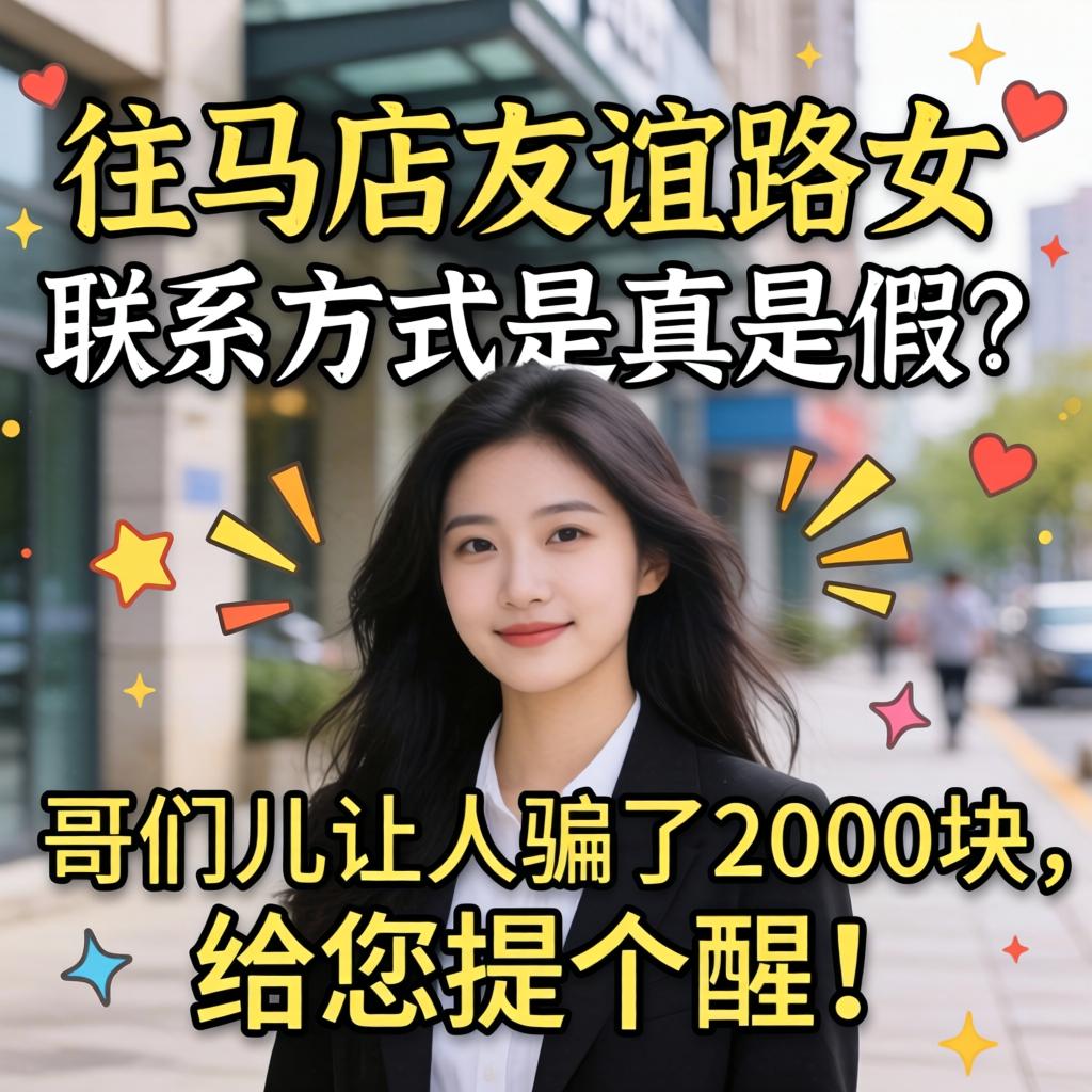 驻马店交谊路女联系方式是真是假？哥们儿让人骗了2000块，给您提个醒！