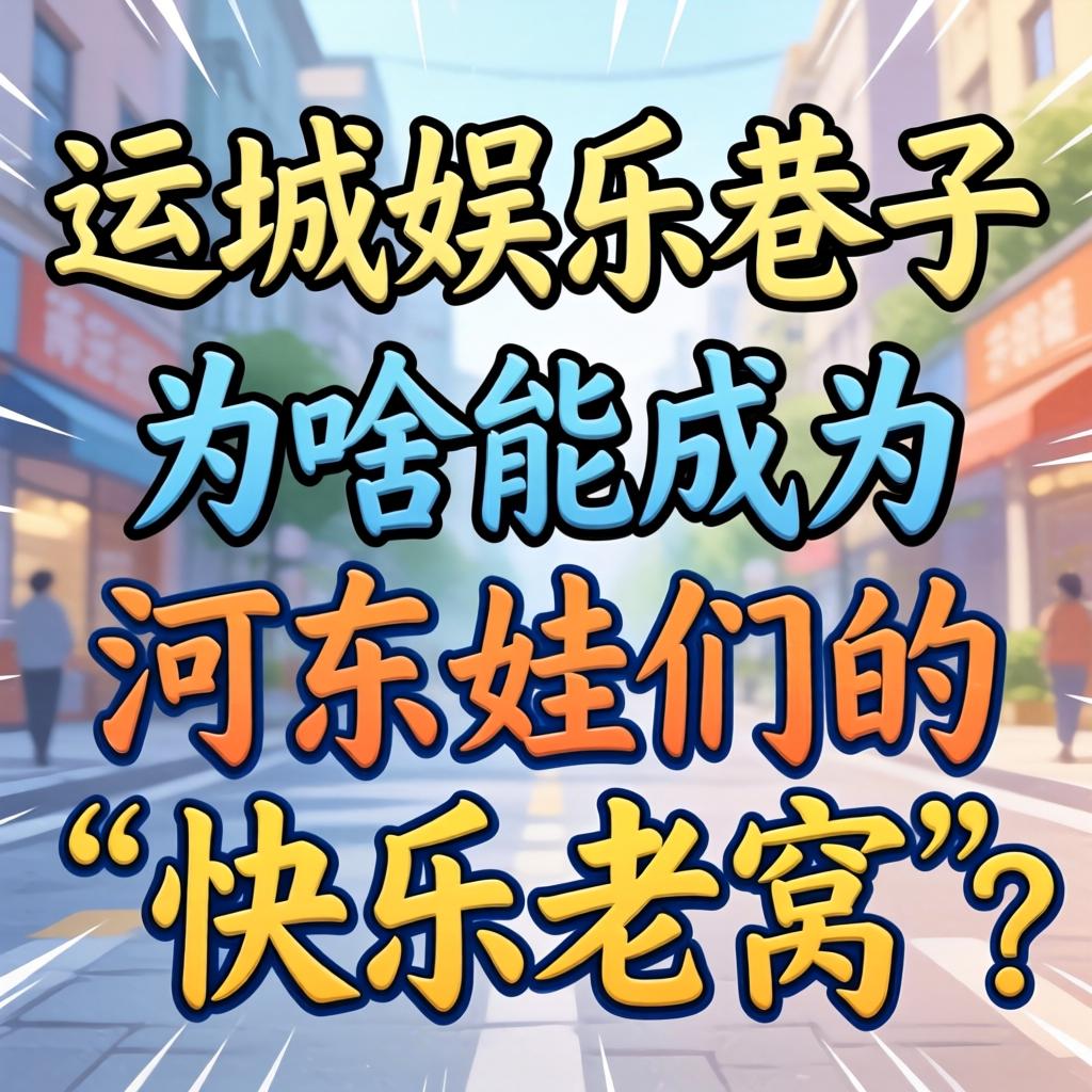 运城娱乐小路为啥能成为河东娃们的“欢乐老窝”？