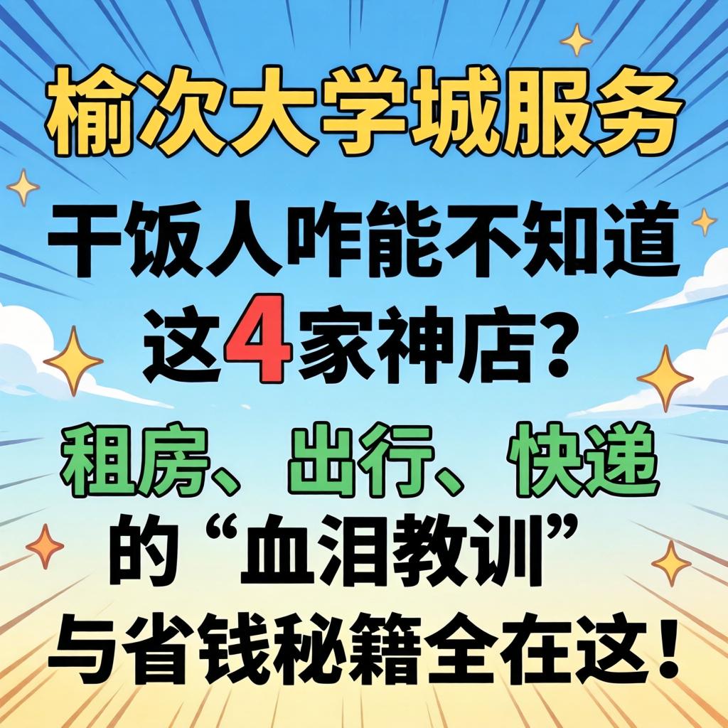 榆次大学城服务，干饭人咋能不知路这4家神店？租房、出杏注快递的“血泪教训”与省钱秘籍全在这！