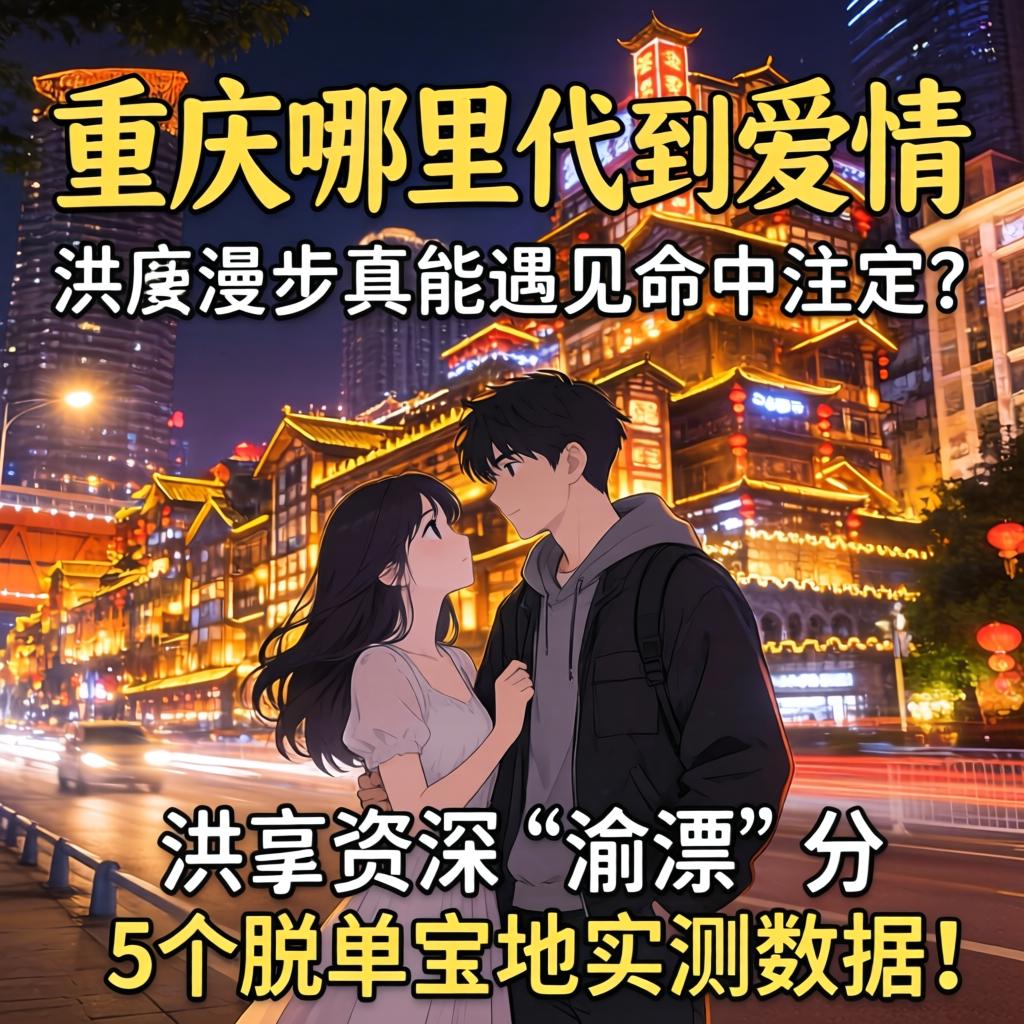 重庆那里能找到恋爱，，，，，洪崖洞夜晚闲步真能遇见掷中注定？？？？？资深“渝漂”分享5个脱单宝地实测数据！
