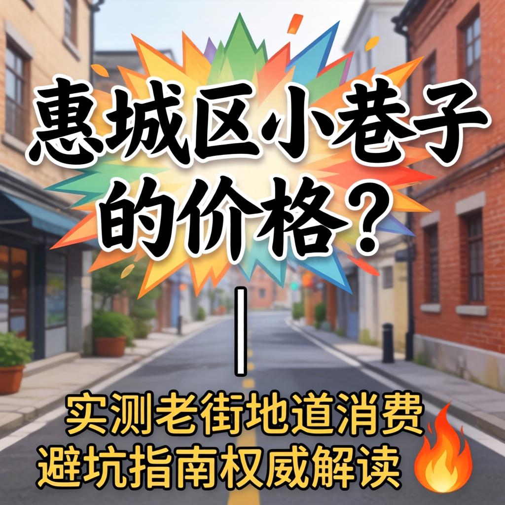 惠城区小巷子的价格是多少 | 实测老街地道消费，避坑指南权威解读?