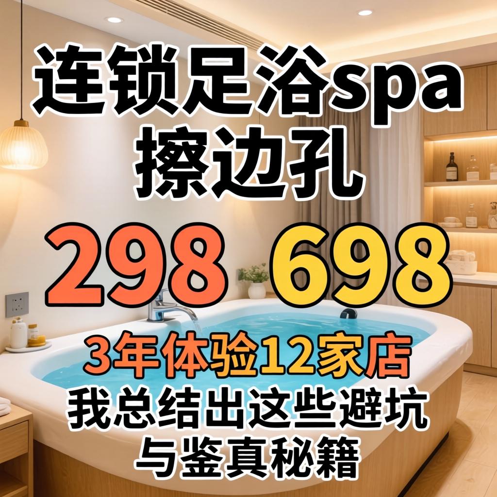 连锁足浴spa擦边球，298和698的项目到底有啥区别？3年体验12家店，我总结出这些避坑与鉴真秘籍