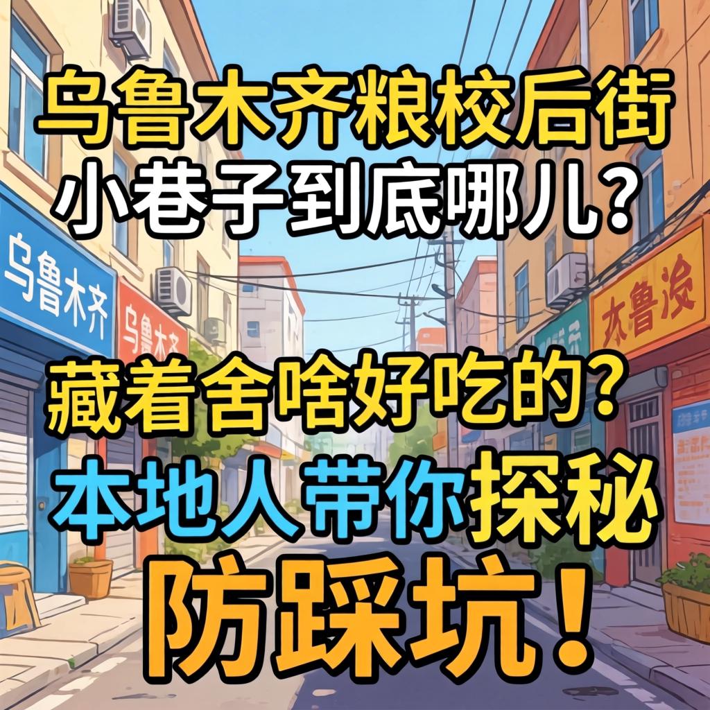 乌鲁木齐粮校后街小巷子究竟在哪儿？？？？？藏着啥好吃的？？？？？外地人带你探秘防踩坑！