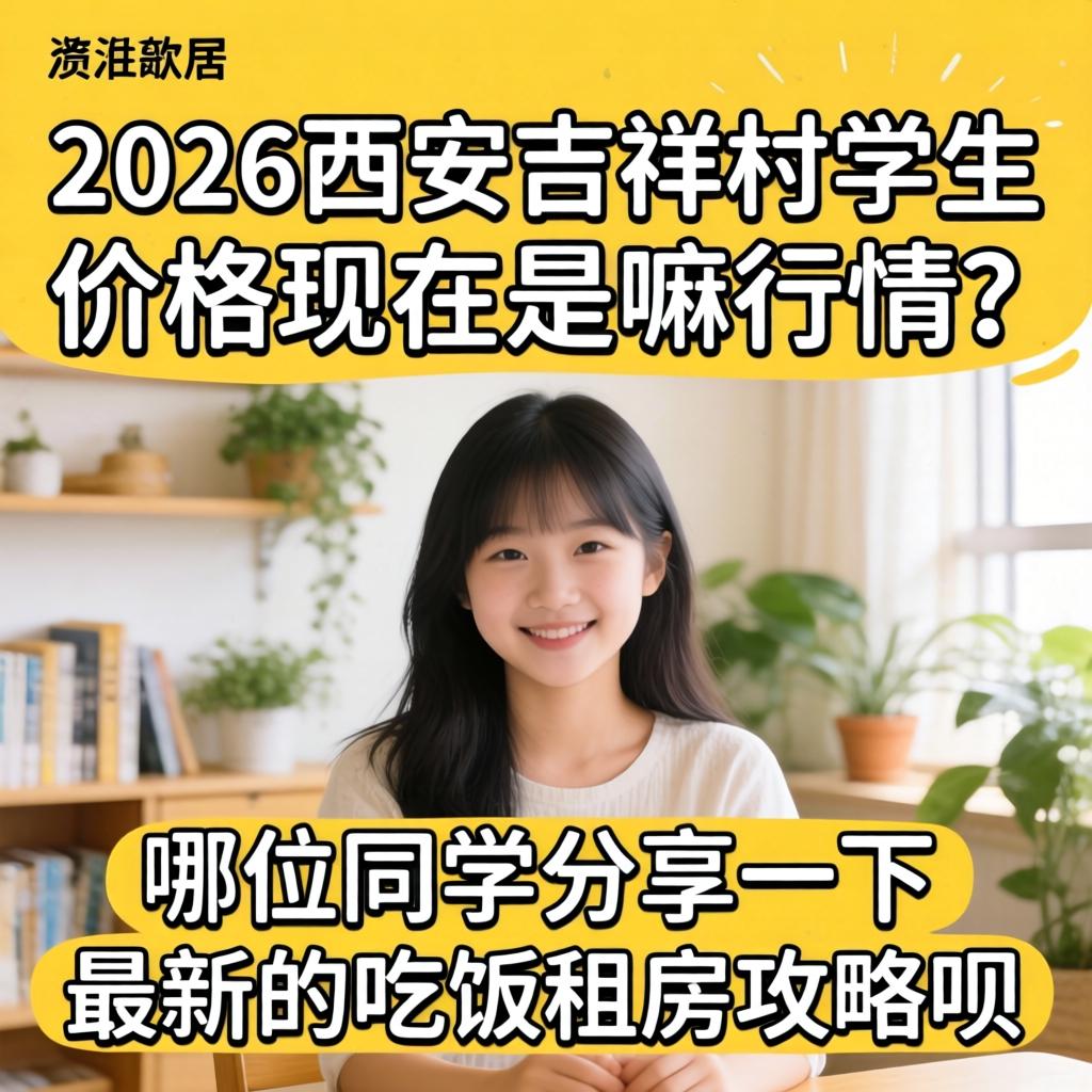 2026西安吉祥村学生价格现在是嘛行情？哪位同学分享一下最新的吃饭租房攻略呗！
