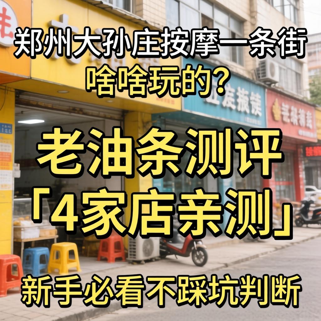 郑州大孙庄推拿一条街有啥玩的？老油条测评「4家店亲测」新手必看不踩坑
