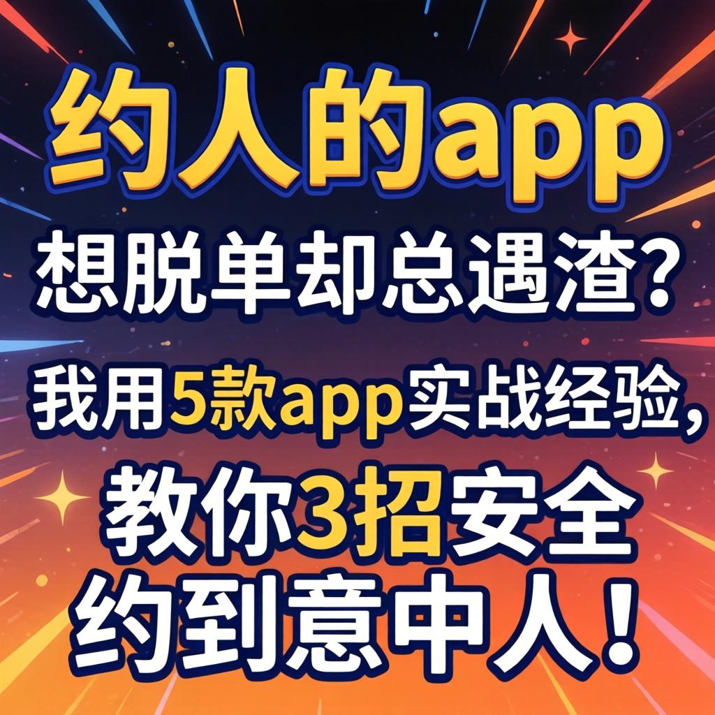 约人的app, 想脱单却总遇渣？我用5款app实战经验，教你3招抚全约到意中人！