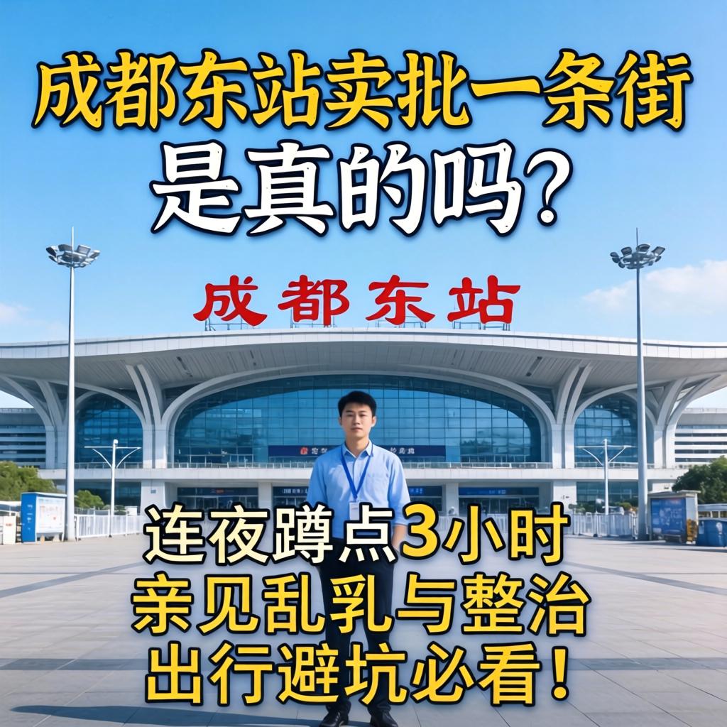 成都东站卖批一条街是真的吗?连夜蹲点3小时,亲见乱象与整治,出行避坑必看!