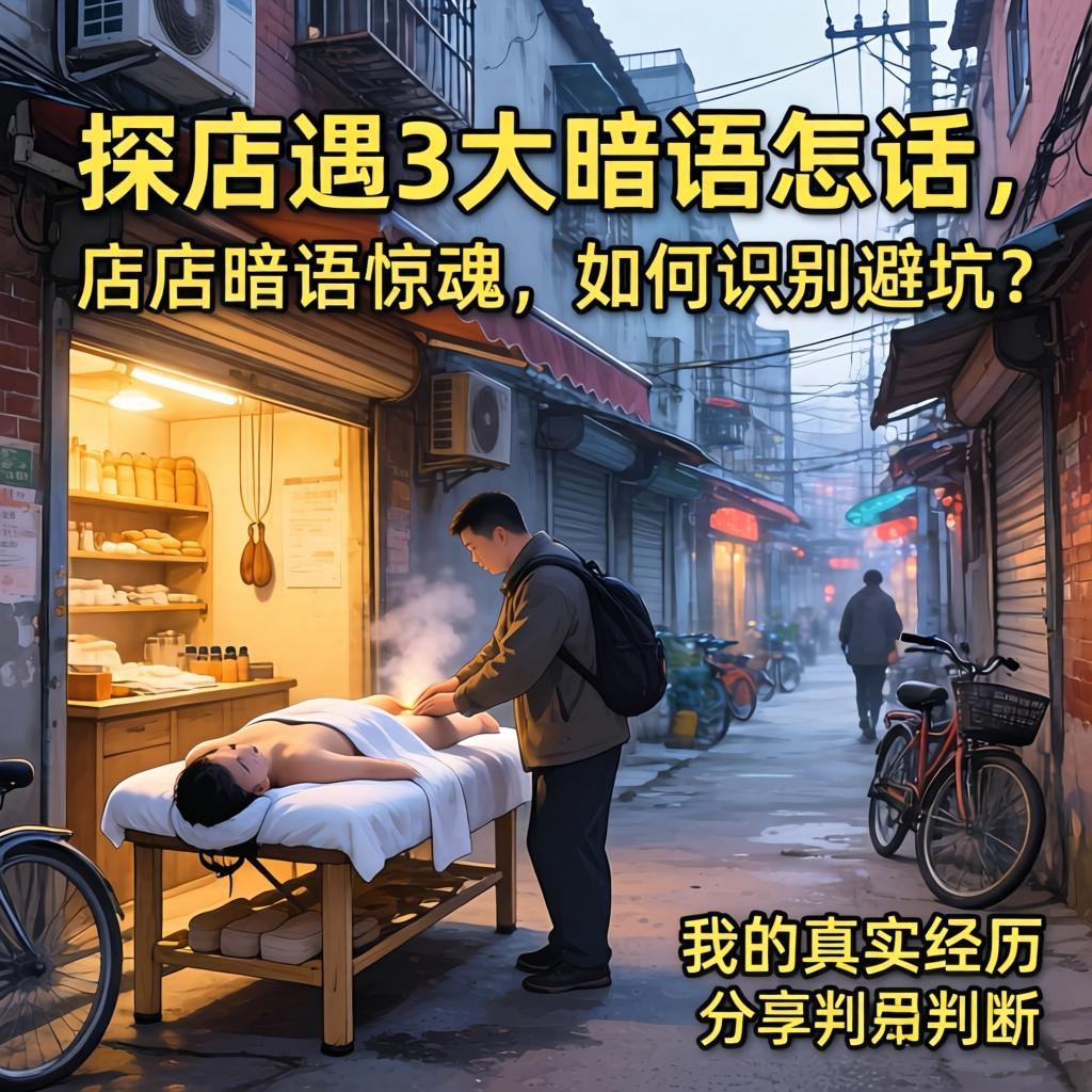 小路里的推拿店隐语怎么说,探店遇3大隐语惊魂，若何鉴别避坑？我的真实经历分享