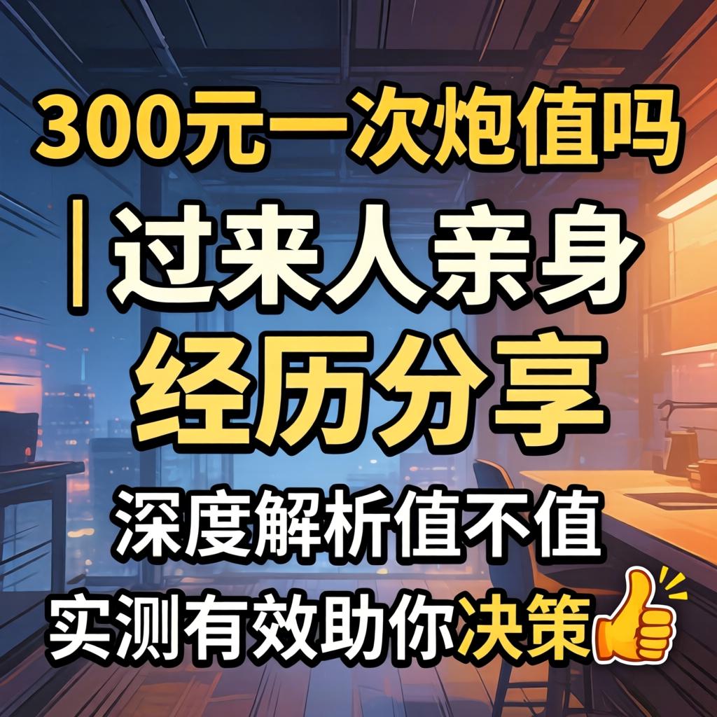 300元一次炮值吗｜过来人亲身经历分享，深度解析值不值，实测有效助你决策?